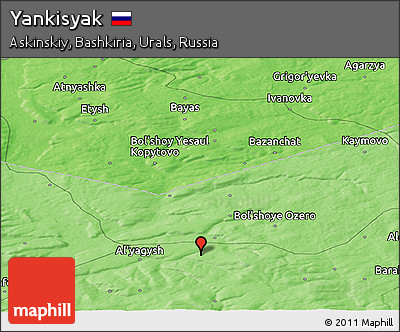 Political Panoramic Map of Yankisyak