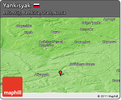 Political Panoramic Map of Yankisyak