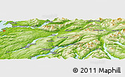 Physical Panoramic Map of the area around 56° 18' 50" N, 5° 1' 30" W