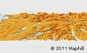Political Panoramic Map of the area around 56° 18' 50" N, 5° 1' 30" W