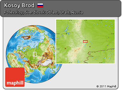 Physical Location Map of Kosoy Brod