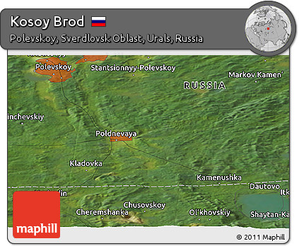 Satellite Panoramic Map of Kosoy Brod