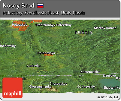 Satellite Panoramic Map of Kosoy Brod