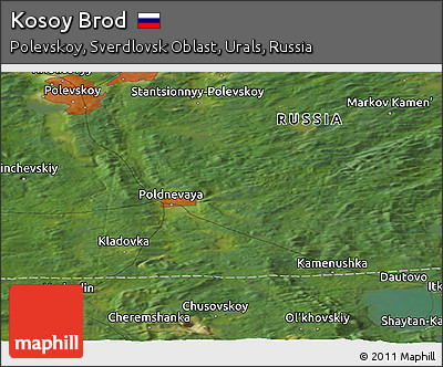 Satellite Panoramic Map of Kosoy Brod