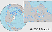 Gray Location Map of the area around 56° 18' 50" N, 66° 13' 29" W