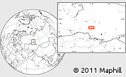 Blank Location Map of Kamchatka