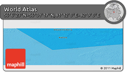 Political Panoramic Map of the Area around 56° 18' 50" N, 81° 40' 30" E