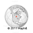 Outline Map of the Area around 56° 18' 50" N, 93° 25' 30" W, rectangular outline