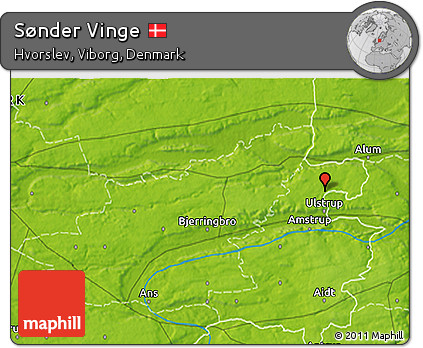 Physical 3D Map of Sønder Vinge