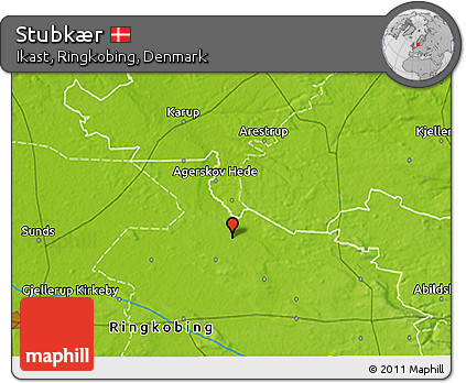 Physical 3D Map of Stubkær