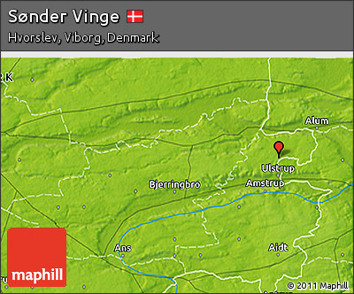 Physical 3D Map of Sønder Vinge