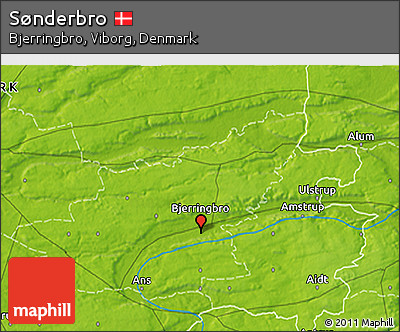 Physical 3D Map of Sønderbro