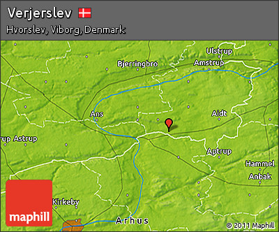 Physical 3D Map of Verjerslev