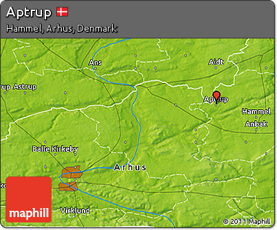 Physical 3D Map of Aptrup