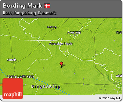 Physical 3D Map of Bording Mark