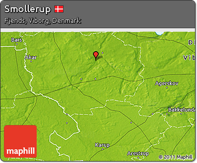 Physical 3D Map of Smollerup