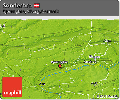 Physical 3D Map of Sønderbro