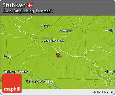 Physical 3D Map of Stubkær