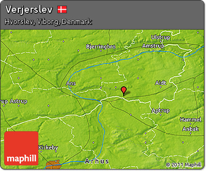 Physical 3D Map of Verjerslev