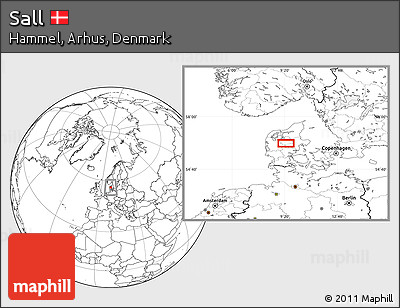 Blank Location Map of Sall
