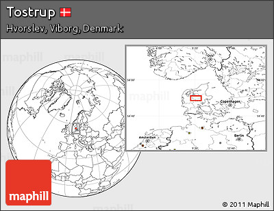 Blank Location Map of Tostrup