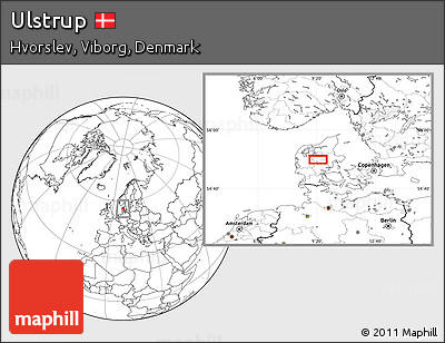Blank Location Map of Ulstrup