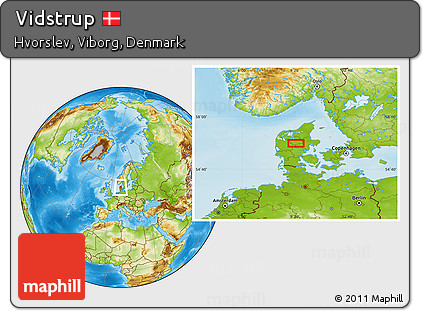 Physical Location Map of Vidstrup