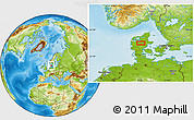 Physical Location Map of Nørre Vissing