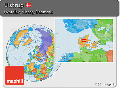 Political Location Map of Ulstrup