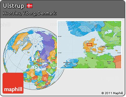 Political Location Map of Ulstrup