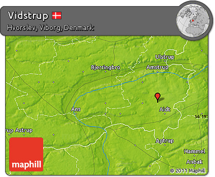 Physical Map of Vidstrup