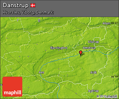 Physical Map of Danstrup