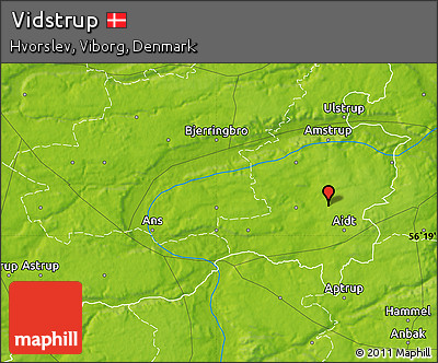 Physical Map of Vidstrup