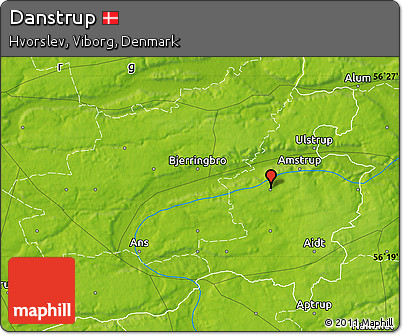 Physical Map of Danstrup