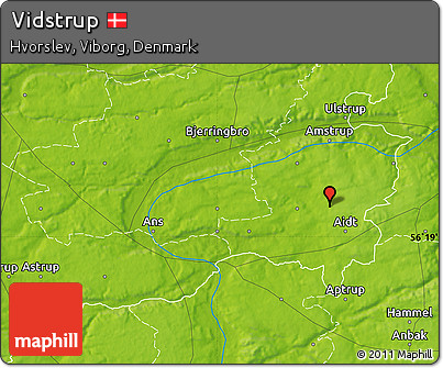 Physical Map of Vidstrup