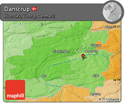 Political Map of Danstrup