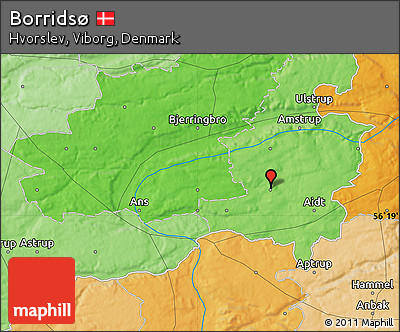 Political Map of Borridsø