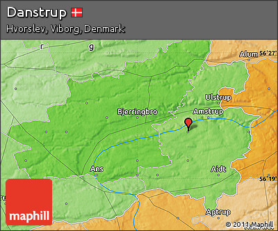 Political Map of Danstrup