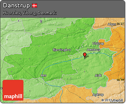 Political Map of Danstrup