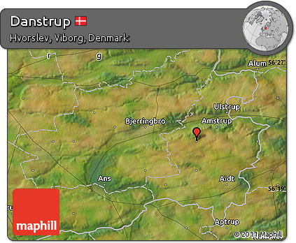 Satellite Map of Danstrup