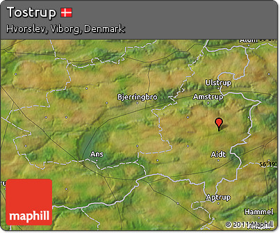 Satellite Map of Tostrup