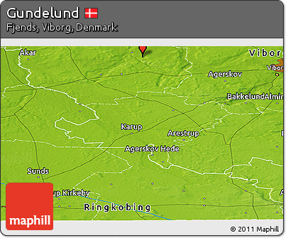 Physical Panoramic Map of Gundelund