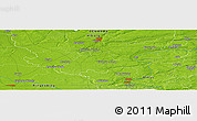 Physical Panoramic Map of Låsby