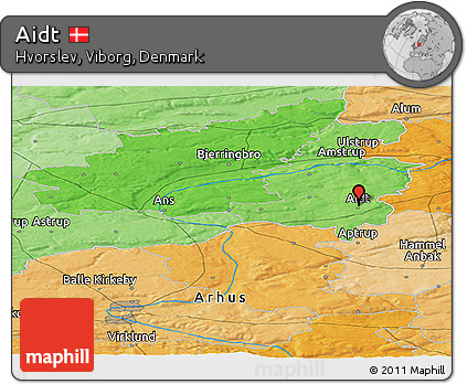 Political Panoramic Map of Aidt