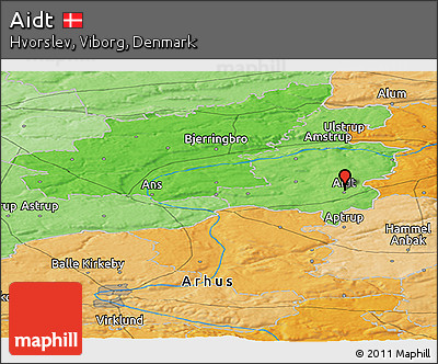 Political Panoramic Map of Aidt