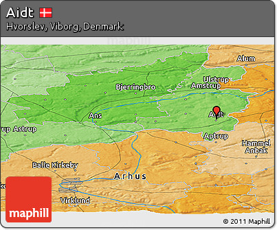 Political Panoramic Map of Aidt
