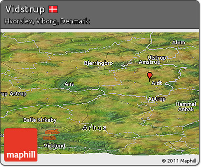 Satellite Panoramic Map of Vidstrup