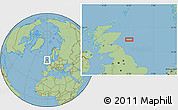 Savanna Style Location Map of the area around 56° 41' 3" N, 0° 46' 30" W
