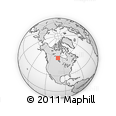 Outline Map of the Area around 56° 41' 3" N, 101° 4' 29" W, rectangular outline
