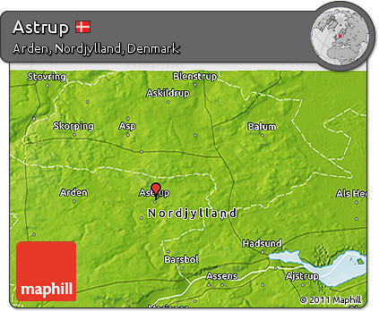 Physical 3D Map of Astrup